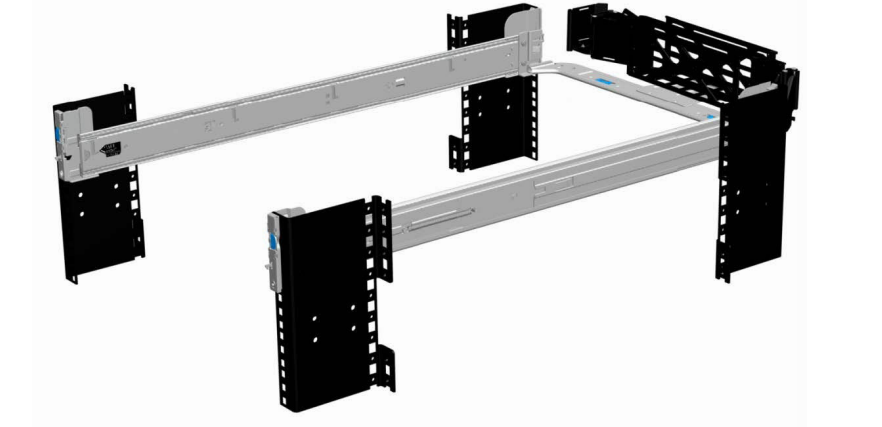 Rails and cable management of Dell PowerEdge R760