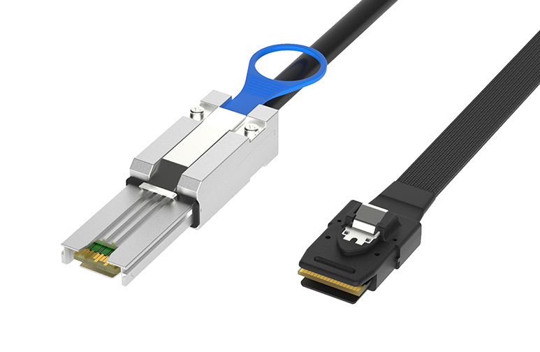 How to properly connect Minisas cable to SAS hard drives?