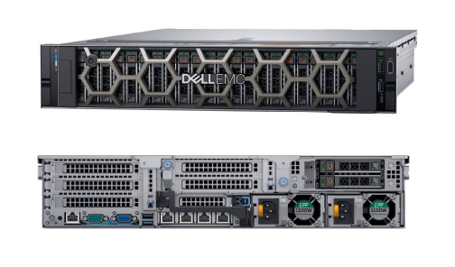 Front view of the system of Dell EMC PowerEdge R740xd