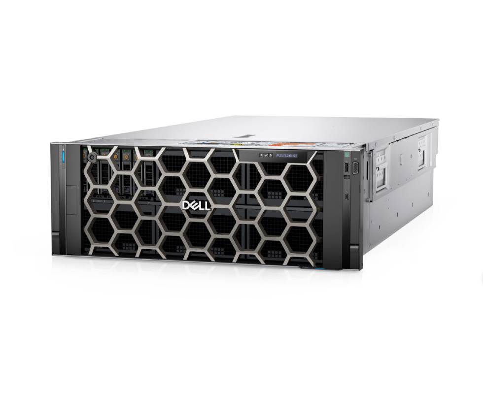 Front view of the system of Dell PowerEdge R960