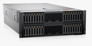 Вид сзади системы Dell PowerEdge R960