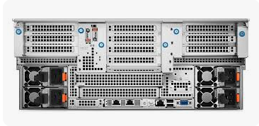 Расположение кода экспресс-обслуживания и сервисной метки PowerEdge R960