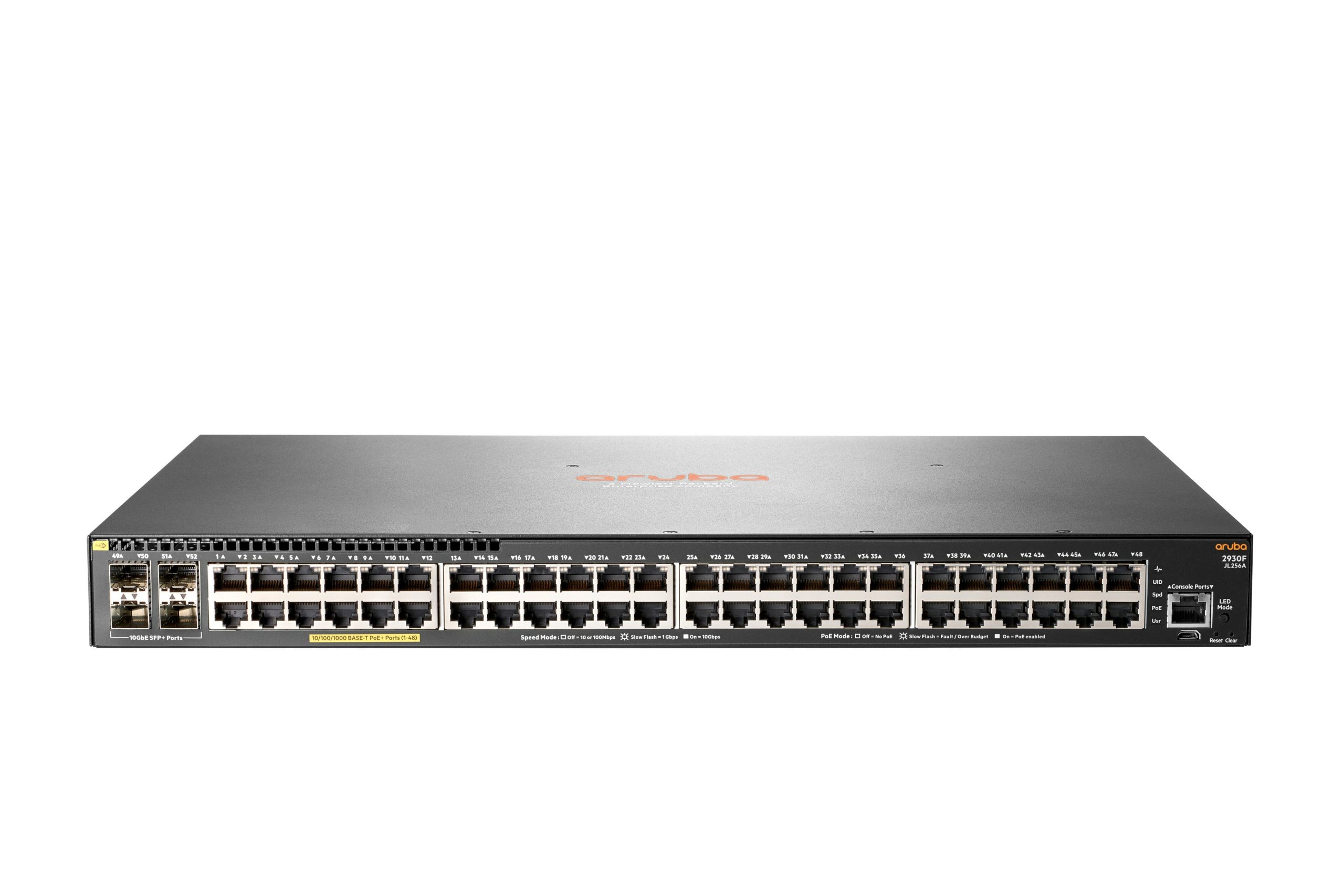 JL256A Aruba 2930F 48G PoE+ 4SFP+ Switch