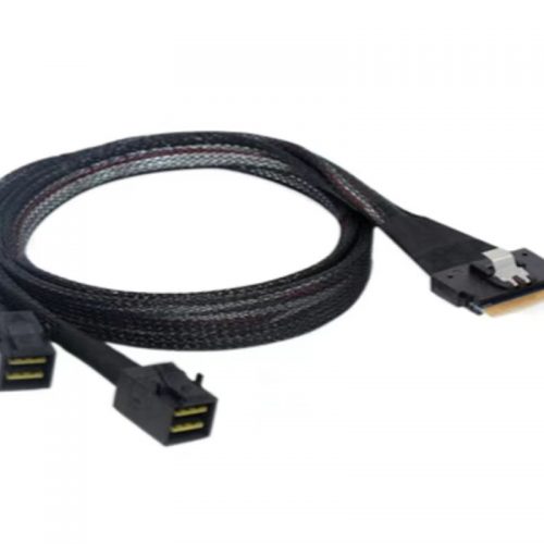 Внутренний кабель SlimSAS SFF-8654 8i - 2x HD MiniSAS SFF-8643 4i