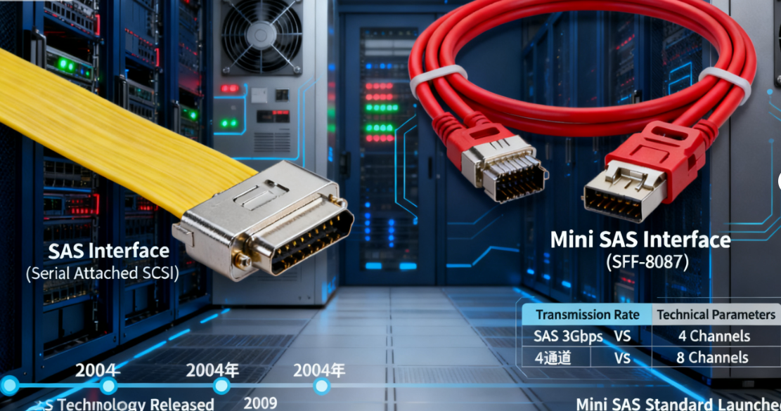 What's the Difference Between SAS Cables and Mini SAS Cables? A Comprehensive Guide to the Evolution of High-Speed Data Center Cabling