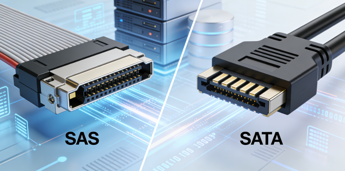 SAS vs. SATA Cable: Similar Appearance, Divergent Core