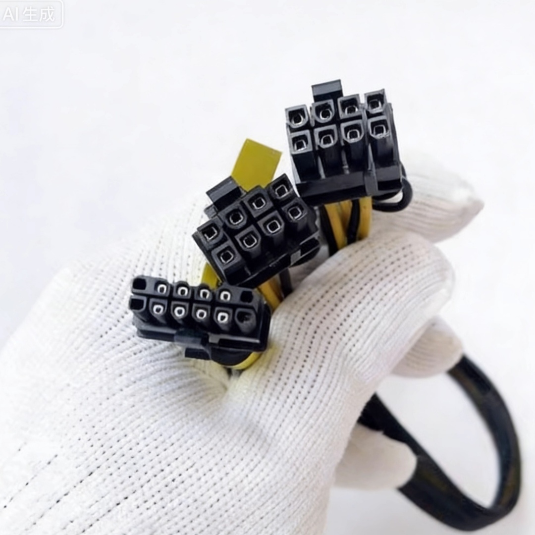 Dell R750 Server GPU Power Cable: Small 12-Pin to Dual 8-Pin Graphics Card Power Cable