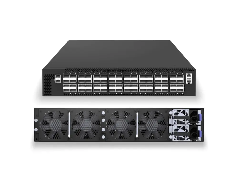 64 Ports 100G QSFP28 Data Center Switch Enterprise SONiC NOS Installed